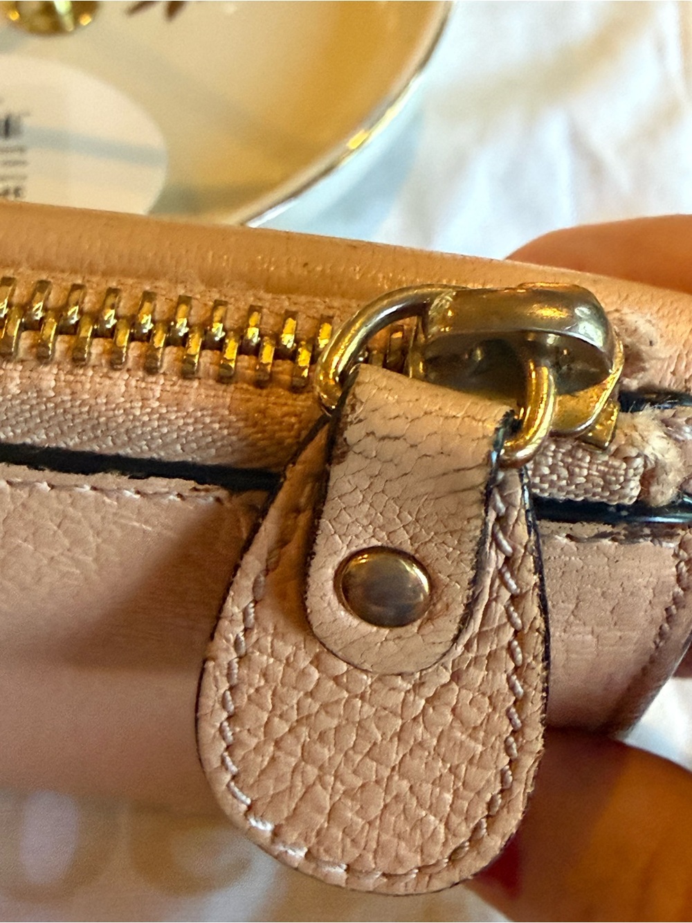 Authentic Chloé Elsie Leather Long Continental Wallet Cream/ Pink - Picture 7 of 17